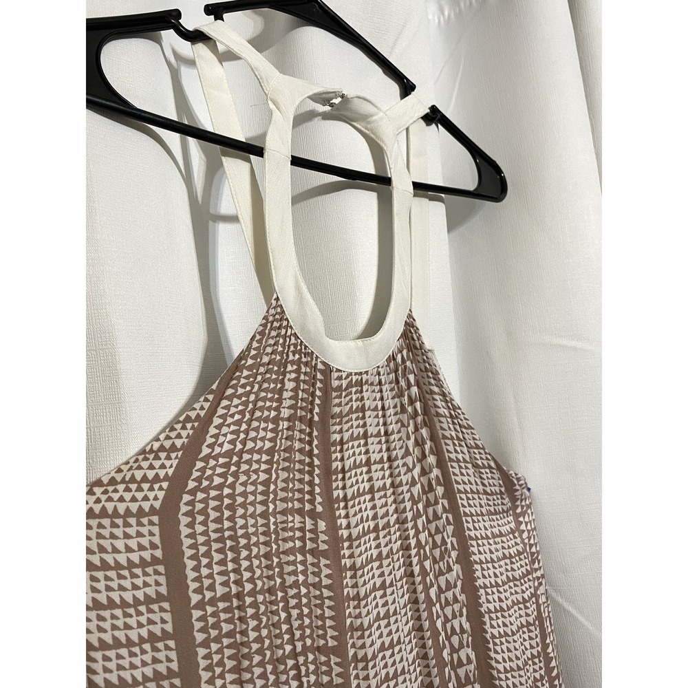 MANAOLA Mauve Sleeveless Halter Iwalani Dress Women's Niho Ku Rayon Medium